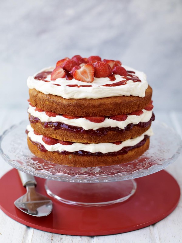 Recipes Naked Strawberry Layer Cake Stute Foods